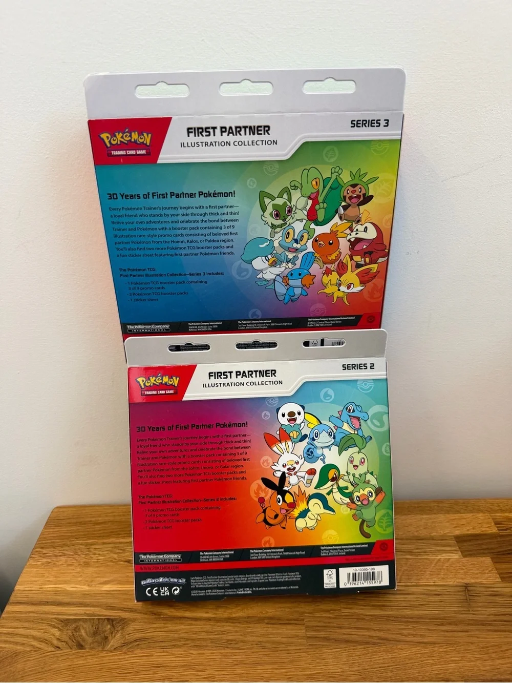 Pokemon TCG First Partner Series 2 & Series 3 Illustration Collection - Both